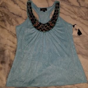 NWT IZ Byer Light Blue Top!